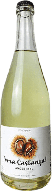 15,95 € 免费送货 | 白起泡酒 Vinyes Singulars Toma Castanya Ancestral 加泰罗尼亚 西班牙 Xarel·lo 瓶子 75 cl
