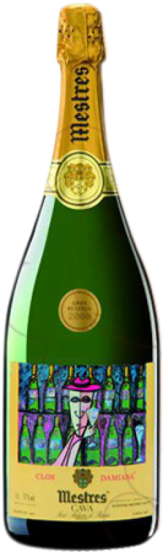 273,95 € Envio grátis | Espumante branco Mestres Clos Damiana Brut Nature Grande Reserva D.O. Cava Catalunha Espanha Macabeo, Xarel·lo, Parellada Garrafa Magnum 1,5 L