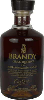 36,95 € Envio grátis | Brandy Conhaque Cruz Conde Gran Cruz Espanha Garrafa 70 cl