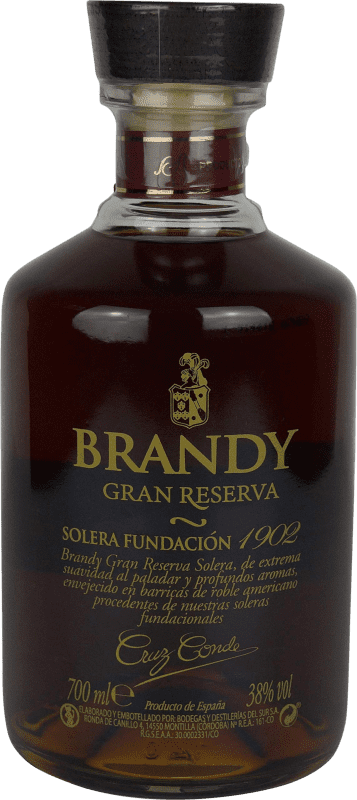 36,95 € Free Shipping | Brandy Cruz Conde Gran Cruz Spain Bottle 70 cl