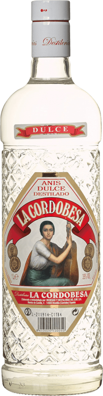 33,95 € 免费送货 | 八角 Cruz Conde Cordobesa Anís 甜美 西班牙 瓶子 1 L