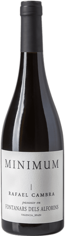 16,95 € Free Shipping | Red wine Rafael Cambra Minimum D.O. Valencia Valencian Community Spain Monastrell Bottle 75 cl
