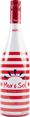 7,95 € Free Shipping | Sangria Wine Lemonade Sort del Castell Mar & Sol Zurra Spain Bottle 75 cl