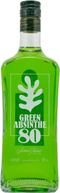 27,95 € Spedizione Gratuita | Assenzio Antonio Nadal 80 Green Spagna Bottiglia 70 cl