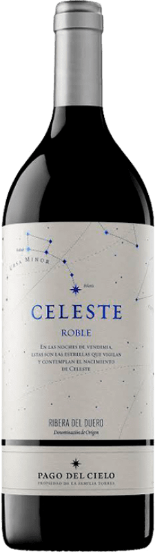 24,95 € 免费送货 | 红葡萄酒 Pago del Cielo Celeste 橡木 D.O. Ribera del Duero 卡斯蒂利亚莱昂 西班牙 Tempranillo — 丹魄 大瓶 — Magnum 1,5 L