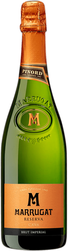 17,95 € 免费送货 | 白起泡酒 Pinord Marrugat Imperial 香槟 D.O. Cava 加泰罗尼亚 西班牙 Macabeo, Xarel·lo, Parellada 瓶子 75 cl