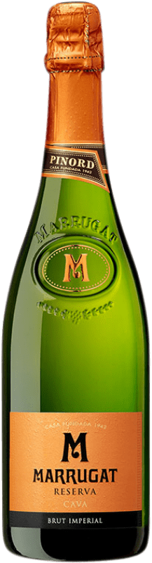 17,95 € Spedizione Gratuita | Spumante Bianco Pinord Marrugat Brut Imperial — Imperiale D.O. Cava Catalogna Spagna Macabeo, Xarel·lo, Parellada 75 cl