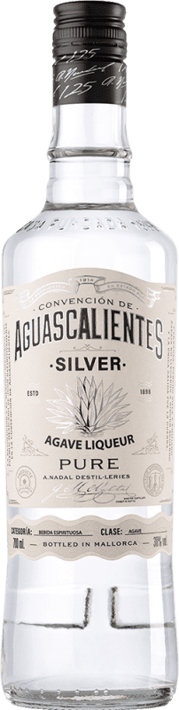 14,95 € 免费送货 | 利口酒 Antonio Nadal Aguascalientes Silver — 银色版, Pure — 纯净 西班牙 1 L Ágave — 龙舌兰, Aguardiente — 白兰地