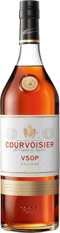 57,95 € Envio grátis | Cognac Conhaque Courvoisier V.S.O.P. Very Superior Old Pale França Garrafa 1 L