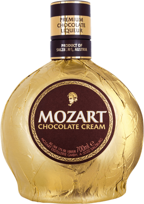 22,95 € Envío gratis | Crema de Licor Suntory Mozart Austria Botella 70 cl