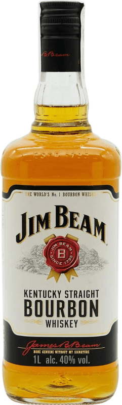 19,95 € Envío gratis | Whisky Bourbon Jim Beam Estados Unidos 1 L