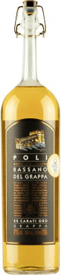41,95 € Kostenloser Versand | Grappa Poli Bassano 24 Carati Oro Italien Flasche 70 cl