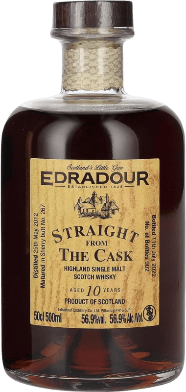 126,95 € Бесплатная доставка | Виски из одного солода Edradour Burgundy Cask Объединенное Королевство 11 Лет бутылка Medium 50 cl