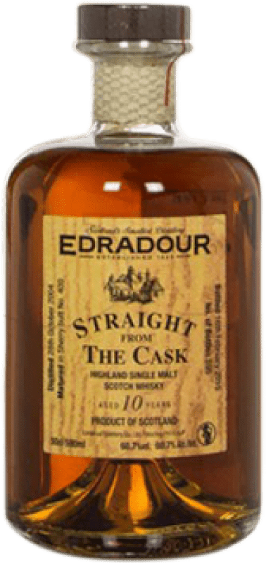 68,95 € Envío gratis | Whisky Single Malt Edradour Straigt from the Cask Reino Unido 10 Años Botella Medium 50 cl