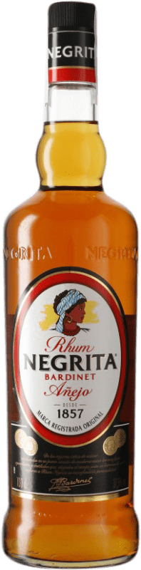 18,95 € Kostenloser Versand | Rum Bardinet Negrita Añejo Dominikanische Republik Flasche 1 L