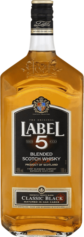 19,95 € 免费送货 | 威士忌混合 Bardinet Label 英国 5 岁 瓶子 1 L