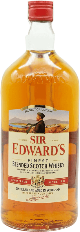 55,95 € 免费送货 | 调和威士忌 Bardinet Sir Edward's 英国 特殊瓶 2,5 L