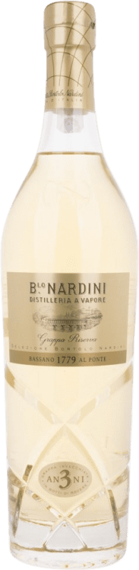 37,95 € Envío gratis | Grappa Bortolo Nardini Selezione Italia 3 Años Botella 70 cl