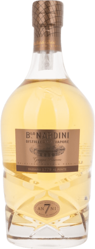 73,95 € Envio grátis | Grappa Bortolo Nardini Seleção Itália 7 Anos Garrafa 70 cl