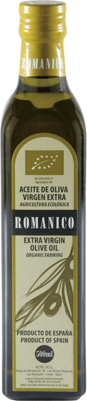 6,95 € Envío gratis | Aceite de Oliva Actel Románico Ecológico España Botella Medium 50 cl