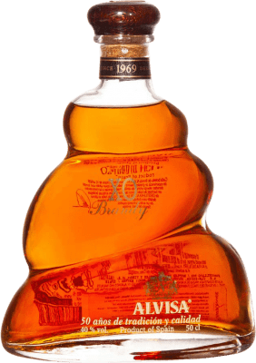 16,95 € Free Shipping | Brandy Alvisa X.O. Extra Old Spain Medium Bottle 50 cl