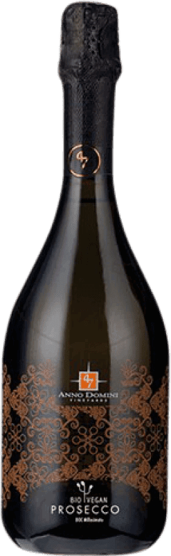 10,95 € 送料無料 | 白のスパークリングワイン Anno Domini Seco — 辛口 D.O.C. Prosecco イタリア Bio — Eco エコ ビオ オーガニック 75 cl