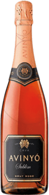 18,95 € 免费送货 | 玫瑰气泡酒 Avinyo Caves Sublim Rose 香槟 预订 D.O. Cava 加泰罗尼亚 西班牙 Pinot Black 瓶子 75 cl