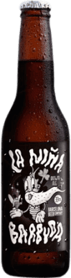 2,95 € Spedizione Gratuita | Birra Barcelona Beer La Niña Barbuda Brown Ale Spagna Bottiglia Terzo 33 cl