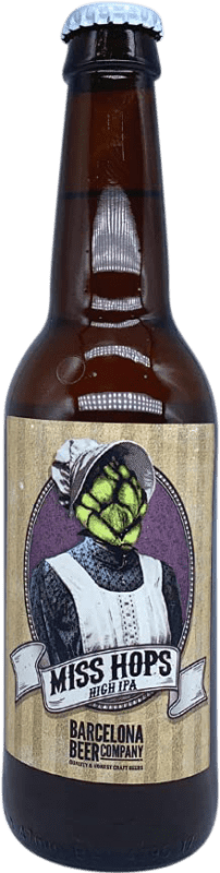2,95 € Free Shipping | Beer Barcelona Beer Miss Hops High IPA — India Pale Ale Spain Third-Liter Bottle 33 cl