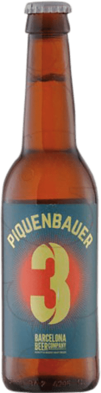 1,95 € Envio grátis | Cerveja Barcelona Beer Piquenbauer 3 Espanha Garrafinha Terço 33 cl Ginger Beer, Wheat — Trigo