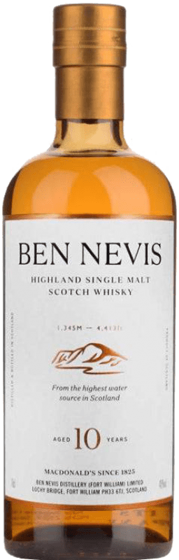 98,95 € Free Shipping | Whisky Single Malt Ben Nevis United Kingdom 10 Years Bottle 70 cl