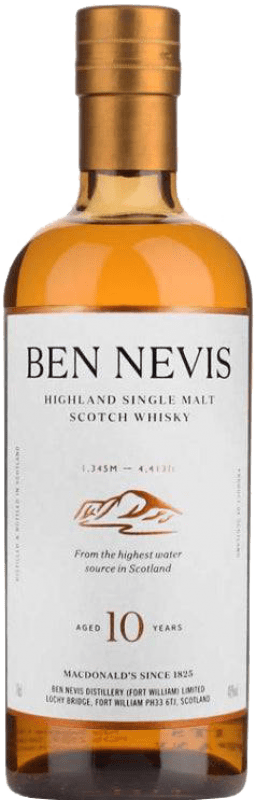 103,95 € Free Shipping | Whisky Single Malt Ben Nevis United Kingdom 10 Years Bottle 70 cl