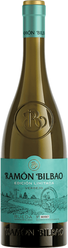 16,95 € Envío gratis | Vino Blanco Ramón Bilbao Edición Limitada Lías Crianza D.O. Rueda Castilla y León España Verdejo Botella 75 cl