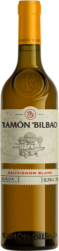 13,95 € Envío gratis | Vino blanco Ramón Bilbao Joven D.O. Rueda Castilla y León España Sauvignon Blanca Botella 75 cl