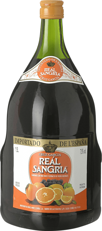 8,95 € Spedizione Gratuita | Sangria Limonata di Vino Age Real Spagna Bottiglia Speciale 1,5 L