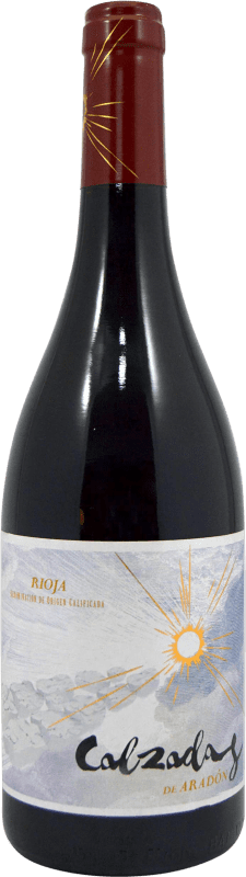 16,95 € Бесплатная доставка | Красное вино Aradón Calzadas старения D.O.Ca. Rioja Ла-Риоха Испания Tempranillo, Grenache, Graciano бутылка 75 cl