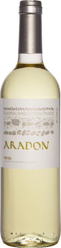 7,95 € Бесплатная доставка | Белое вино Aradón молодое D.O.Ca. Rioja Ла-Риоха Испания Macabeo — Макабео 75 cl