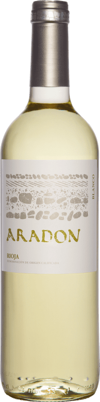 7,95 € Бесплатная доставка | Белое вино Aradón Молодой D.O.Ca. Rioja Ла-Риоха Испания Macabeo бутылка 75 cl