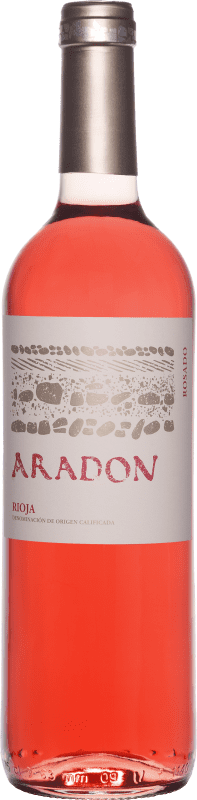 7,95 € 免费送货 | 玫瑰酒 Aradón 年轻的 D.O.Ca. Rioja 拉里奥哈 西班牙 Grenache 瓶子 75 cl
