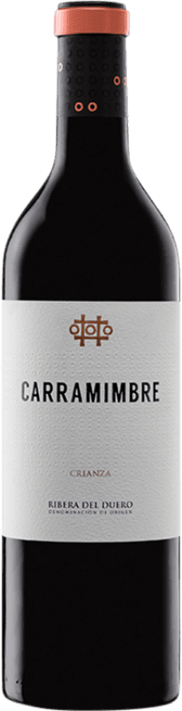 19,95 € 免费送货 | 红酒 Carramimbre 岁 D.O. Ribera del Duero 卡斯蒂利亚莱昂 西班牙 Tempranillo, Cabernet Sauvignon 瓶子 75 cl