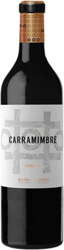 25,95 € Бесплатная доставка | Красное вино Carramimbre Резерв D.O. Ribera del Duero Кастилия-Леон Испания Tempranillo, Cabernet Sauvignon бутылка 75 cl