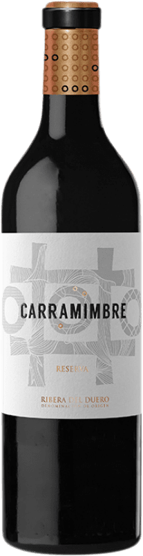26,95 € Free Shipping | Red Wine Carramimbre Reserve — Aged D.O. Ribera del Duero Castilla y León Spain Tempranillo, Cabernet Sauvignon Bottle 75 cl