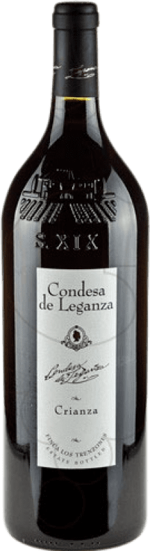 8,95 € Spedizione Gratuita | Vino rosso Condesa de Leganza Crianza D.O. La Mancha Castilla la Mancha y Madrid Spagna Tempranillo Bottiglia Magnum 1,5 L
