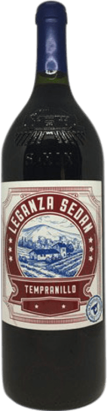 10,95 € Kostenloser Versand | Rotwein Condesa de Leganza Sedan Crianza — Kurze Fassreifung I.G.P. Vino de la Tierra de Castilla Castilla la Mancha y Madrid Spanien Tempranillo Magnumflasche 1,5 L