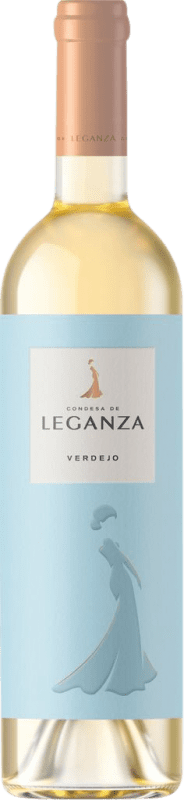 6,95 € Бесплатная доставка | Белое вино Condesa de Leganza молодое I.G.P. Vino de la Tierra de Castilla Castilla la Mancha y Madrid Испания Verdejo — Вердехо Бутылка 75 cl