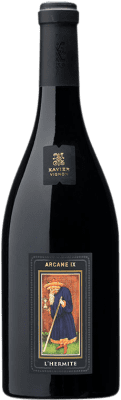 43,95 € Free Shipping | Red wine Xavier Vignon Arcane IX L'Hermite A.O.C. Gigondas Provence France Syrah, Grenache, Monastrell, Picapoll Black Bottle 75 cl