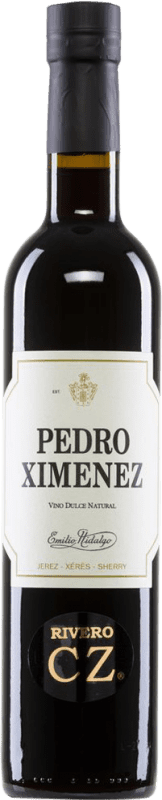 16,95 € Envio grátis | Vinho fortificado Emilio Hidalgo D.O. Jerez-Xérès-Sherry Andalucía y Extremadura Espanha Pedro Ximénez Garrafa Medium 50 cl