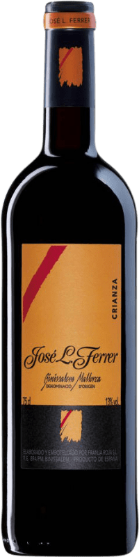 15,95 € Free Shipping | Red Wine José Luis Ferrer Crianza — Aged D.O. Binissalem Balearic Islands Spain Tempranillo, Syrah — Shiraz, Cabernet Sauvignon, Callet, Mantonegro Bottle 75 cl