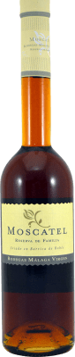 14,95 € Envio grátis | Vinho Generoso Fortificado Málaga Virgen Reserva da Família D.O. Sierras de Málaga Andalucía y Extremadura Espanha Moscato Garrafa Medium 50 cl