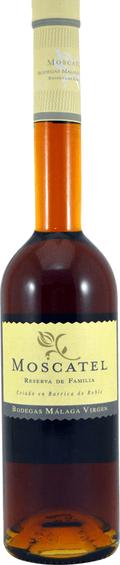 14,95 € Envío gratis | Vino generoso Málaga Virgen Reserva de la Familia Reserva D.O. Sierras de Málaga Andalucía y Extremadura España Moscato Botella Medium 50 cl